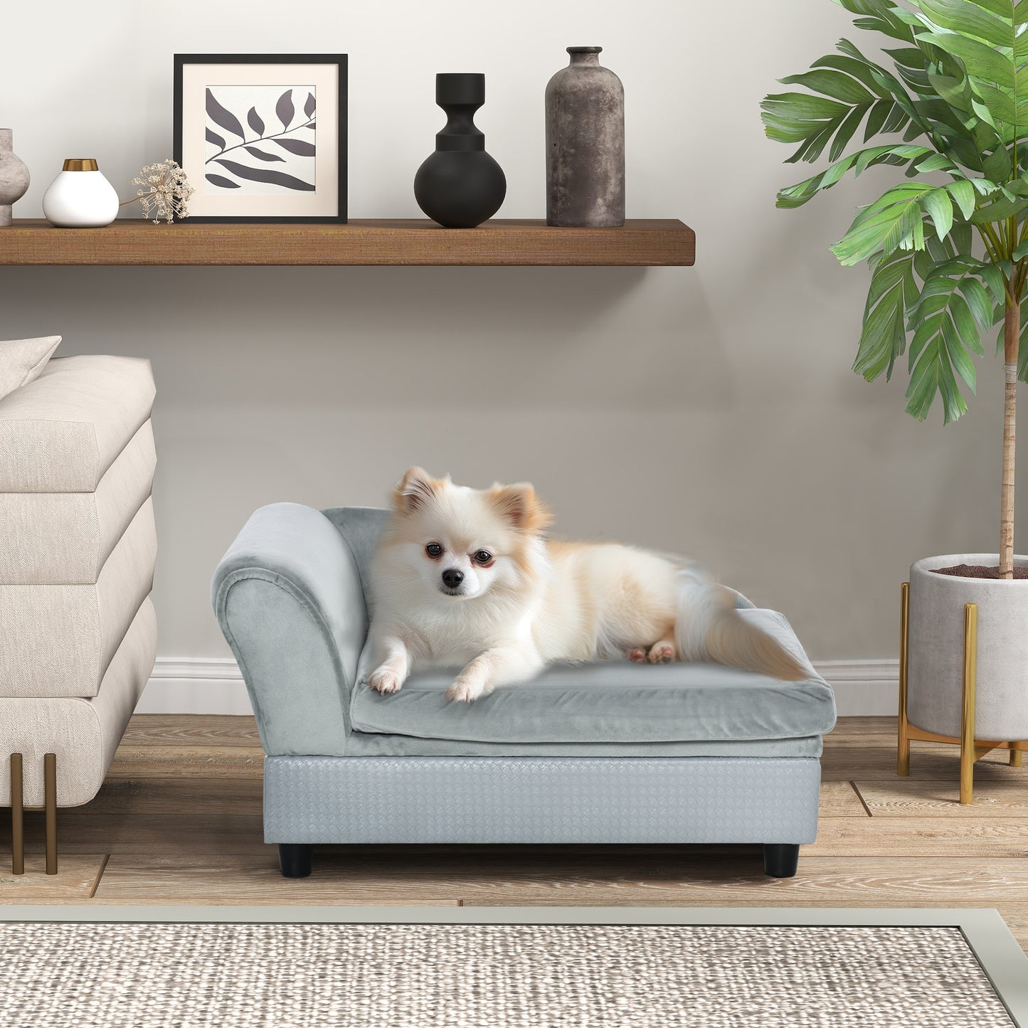 Luxury Fancy Dog Couch With Hidden Storage