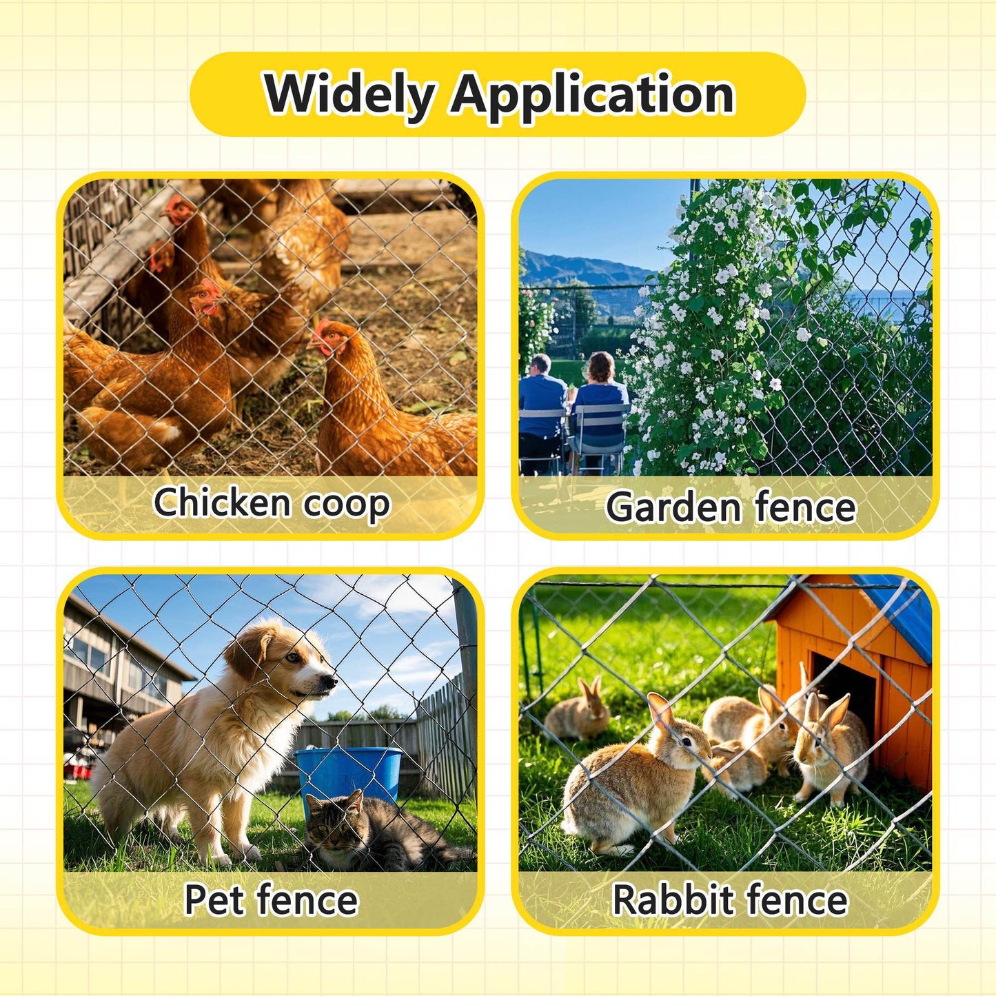 Farm Fence Heavy Zinc Coating Cattle Fence,Field Wire Fencing Deer Fence,Goat Fence,Hog Wire Fencing For Yard Livestock & Animals Protection