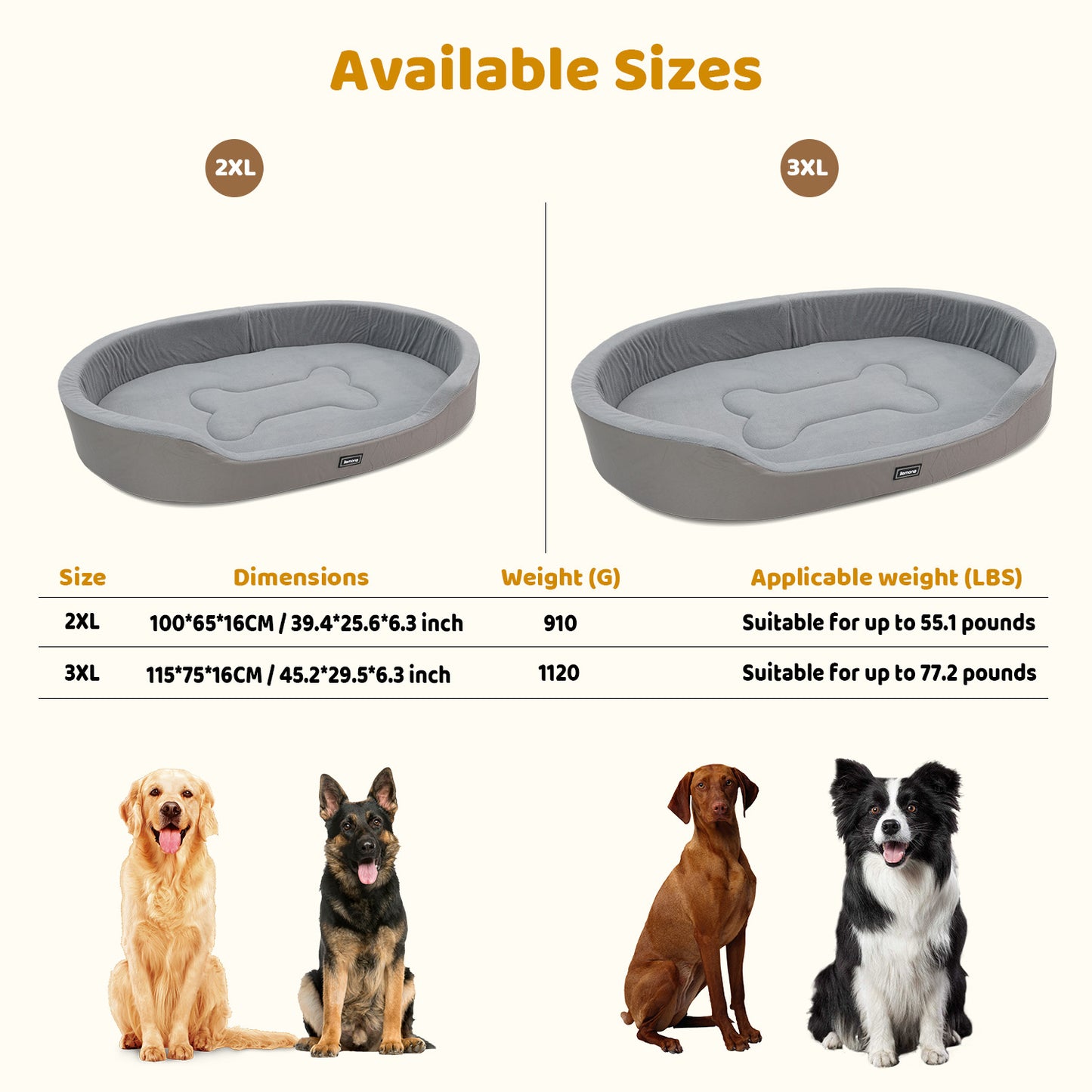 Dog Bed - Warm Plush Pet Bed With Removable Washable Cover, Versatile Dog Mat For Indoor Outdoor Use, Anti-Slip Bottom For Crate, Kennel & Home