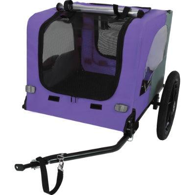 Utdoor Heavy Duty Collapsible Pet Bike Trailer With 16-Inch All Terrain Wheels & Universal Hitch   Foldable Dog Cargo Carrier Cart For Bicycles