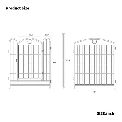 32 Inch 8 Panel Metal Dog Fence Pet Outdoor Playpen