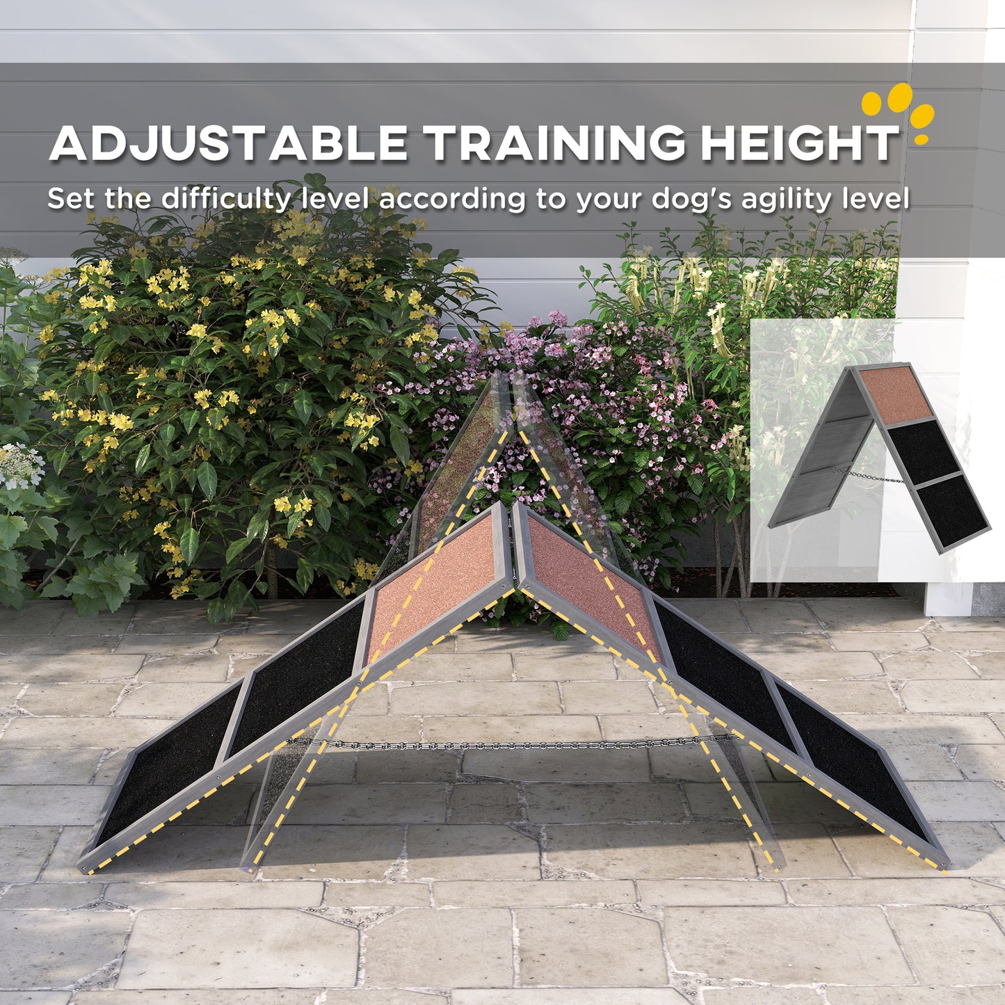 Dog Agility Equipment Ramp with Non-slip Surface