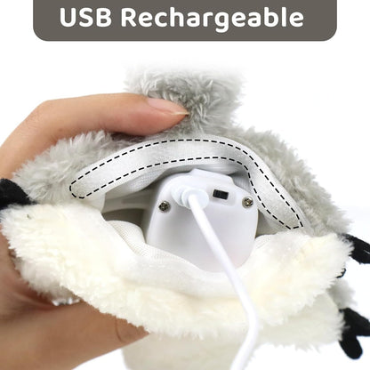 PROKEl Pet Toys, Cat Catnip Toys FlappingSquirrel, Rechargeable Touch Activated KittenToys, Lifelike Interactive Cats Toy Indoor, CatKicker Plush Toys For All Breeds Universalinteractive Toy Cat Toys