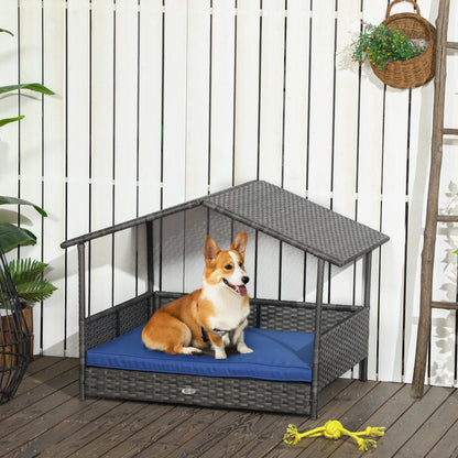 Dog House Outdoor with Canopy