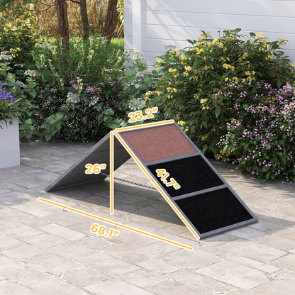 Dog Agility Equipment Ramp with Non-slip Surface