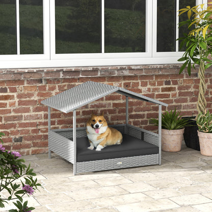 Dog House Outdoor with Canopy